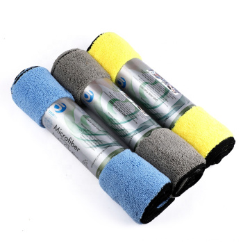 Factory high quality car polishing cleaning microfiber wash towel